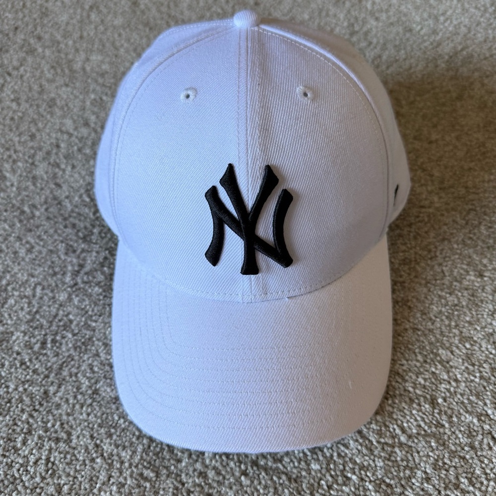 '47 New York Yankees MVP Cap Strapback White One Size Retro MLB